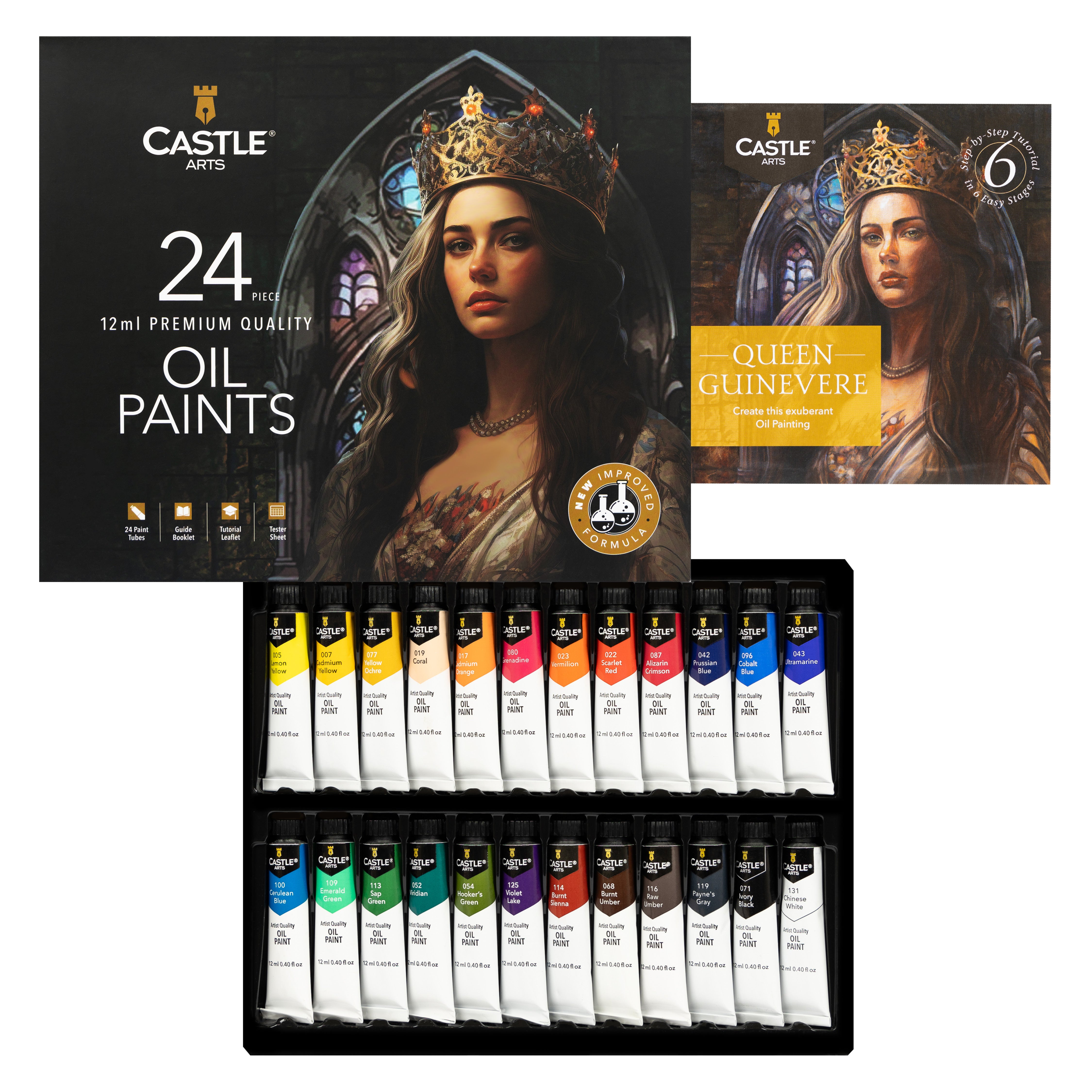24 Teiliges Ölfarben Set