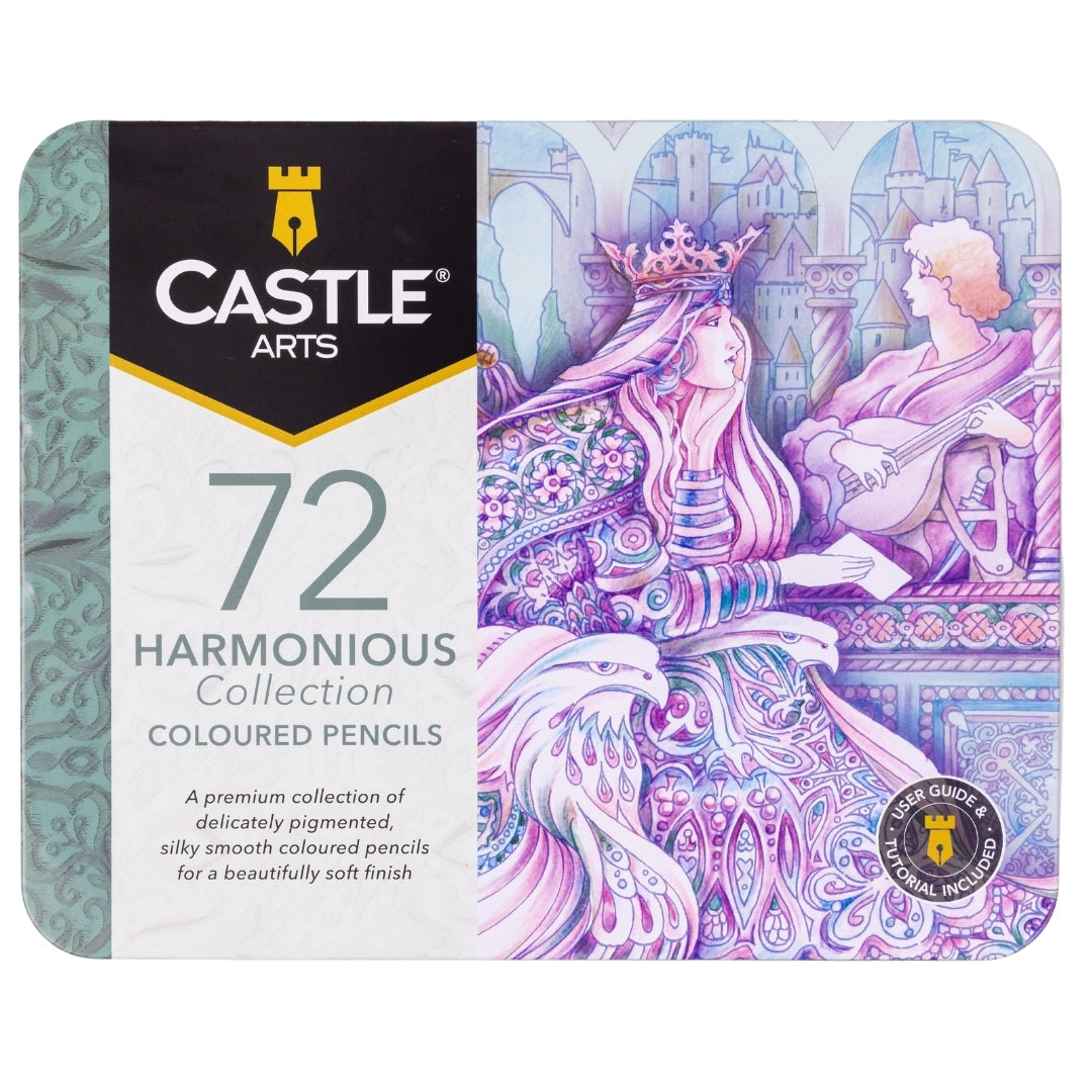 Ensemble de crayons de couleur harmonieux de 72 pièces