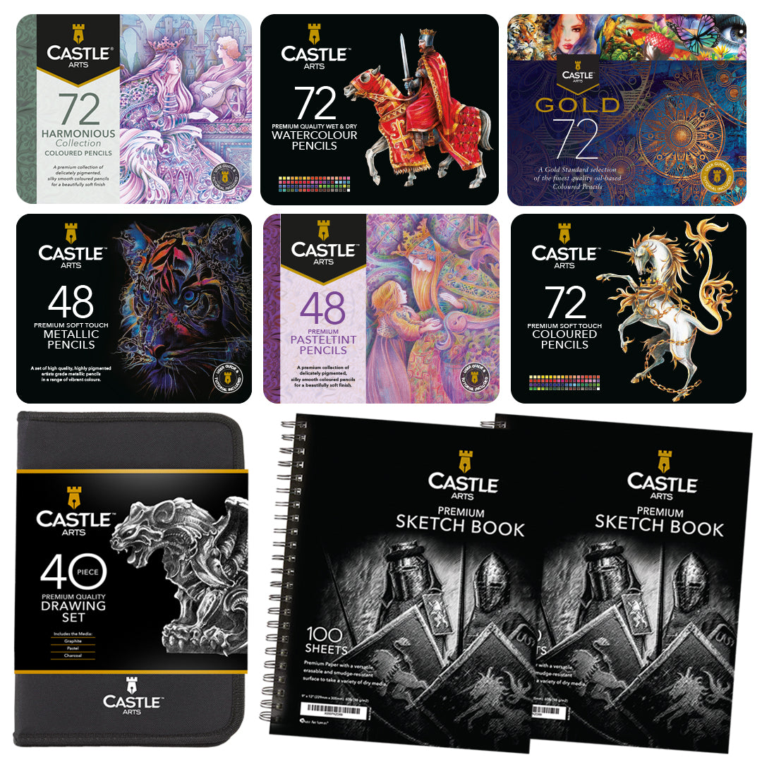 426 piezas Armonioss Premium Drawing and Coloring Pencil Bundle