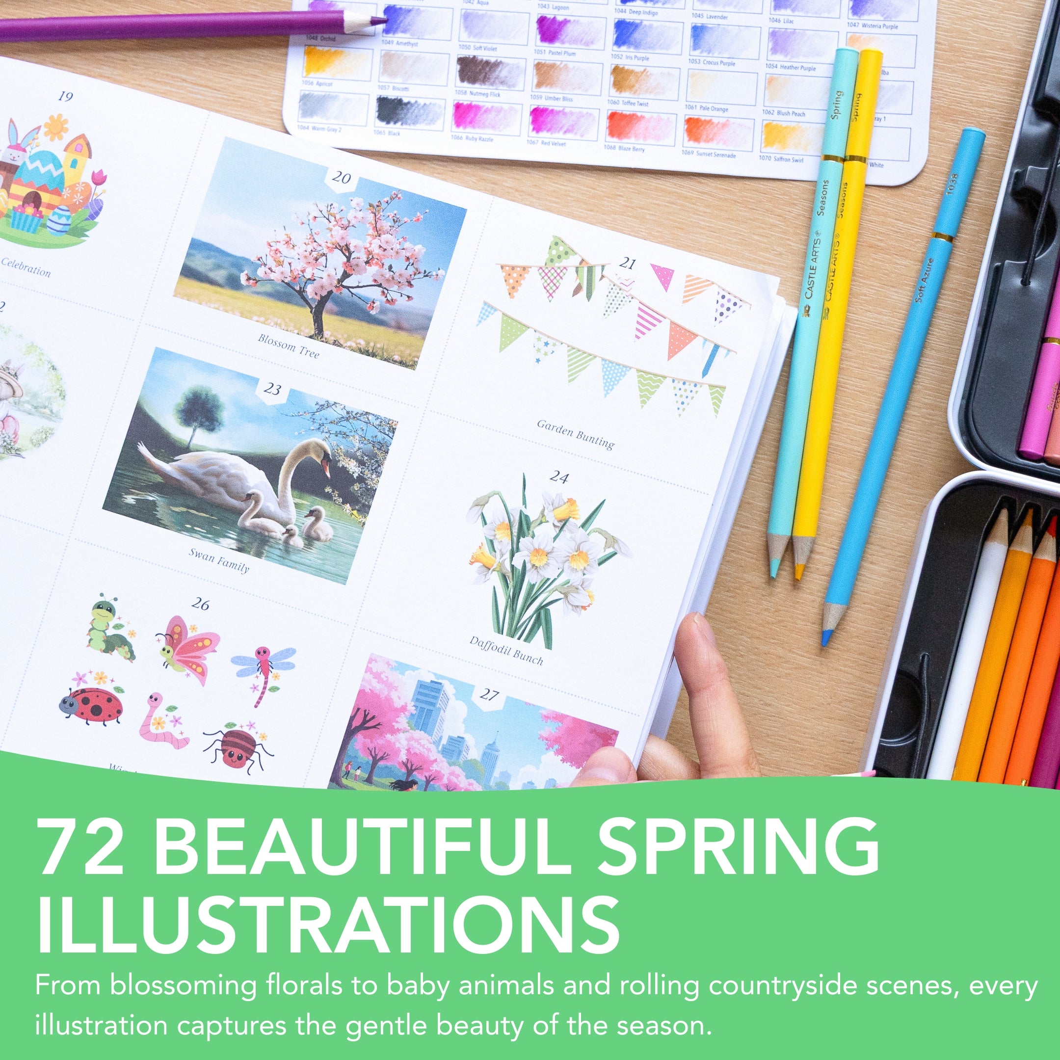 72 Page Spring Colouring Book