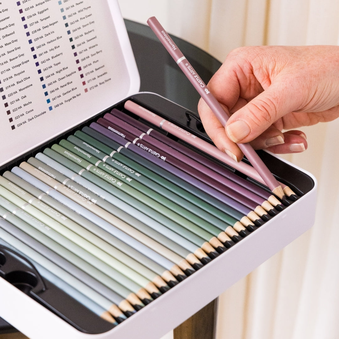 Ensemble de crayons de couleur harmonieux de 72 pièces