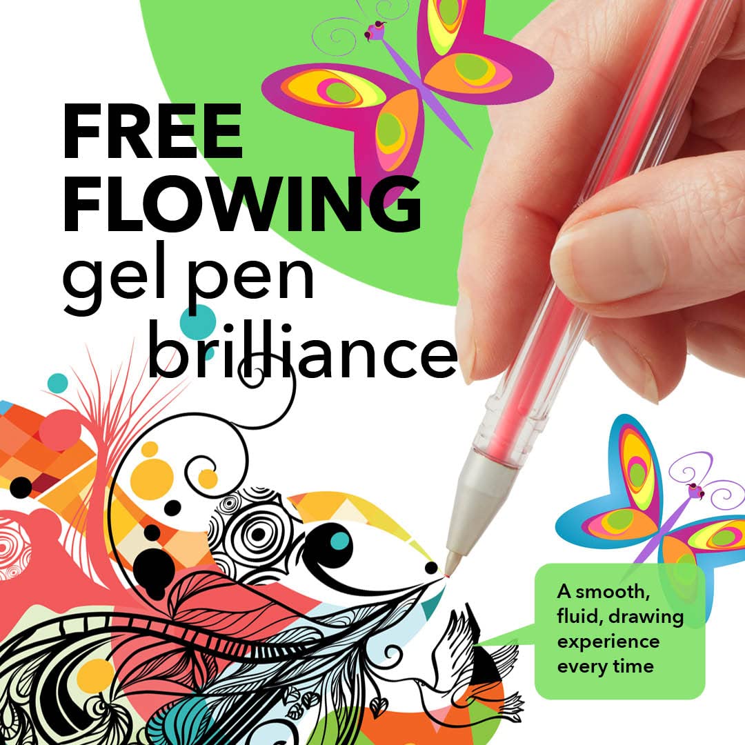 100 Pezzi Set Di Penne Gel Con Custodia