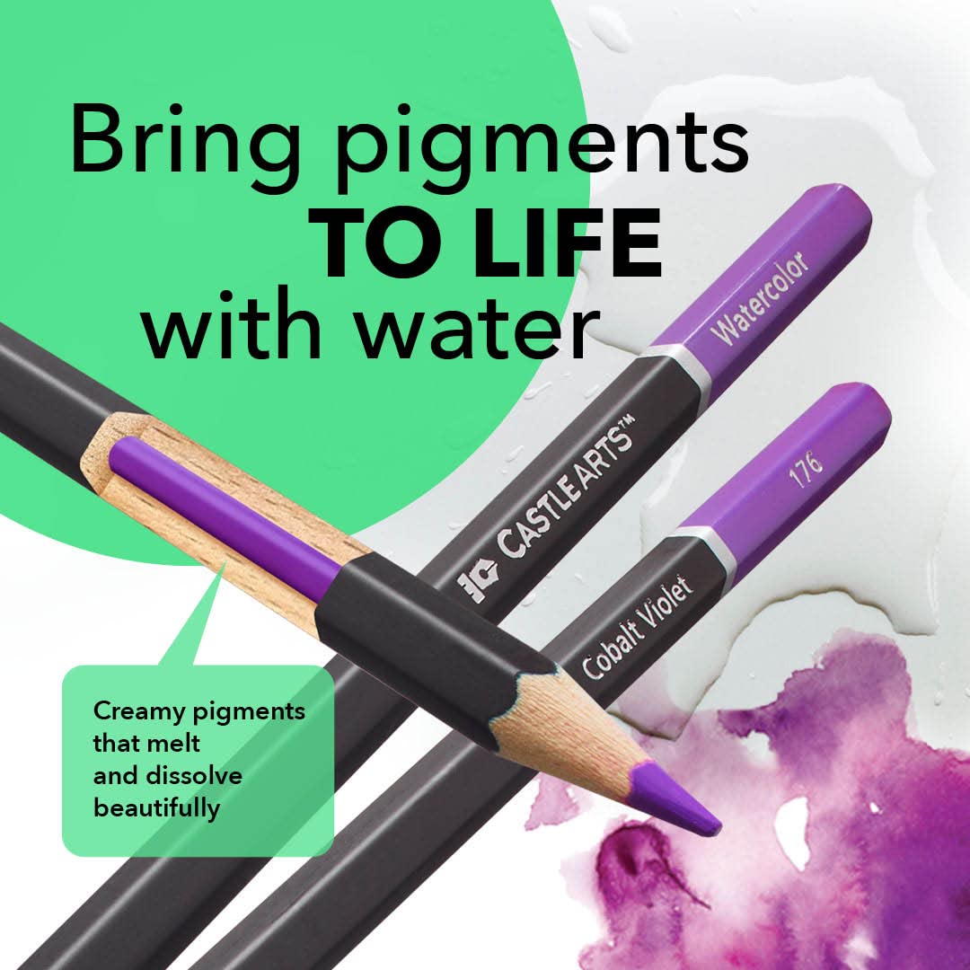 Pencil ad acquerello da 120 pezzi Impostato in latta del display