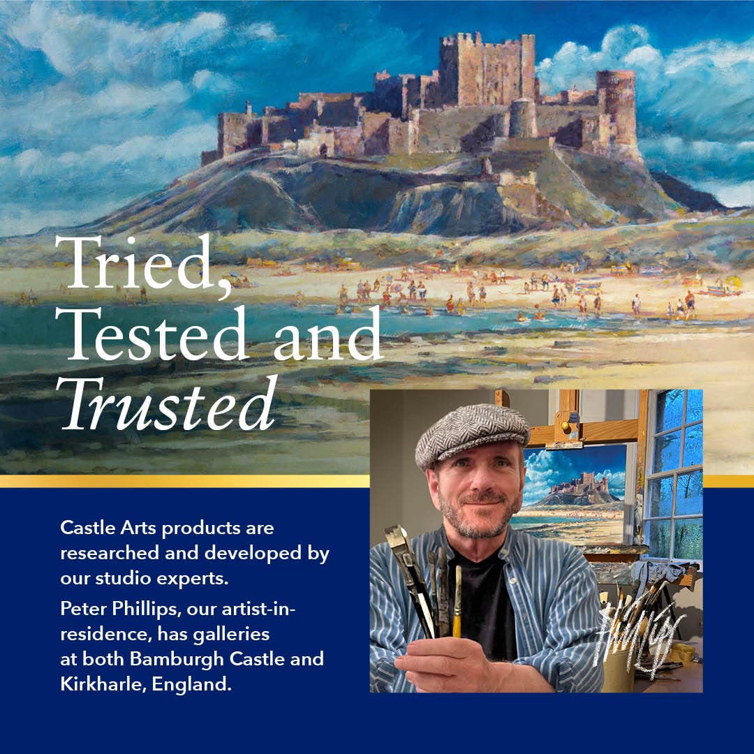 120 pièces <tc>Castle Gold</tc> Coffret de crayons de couleur dans un étui zippé