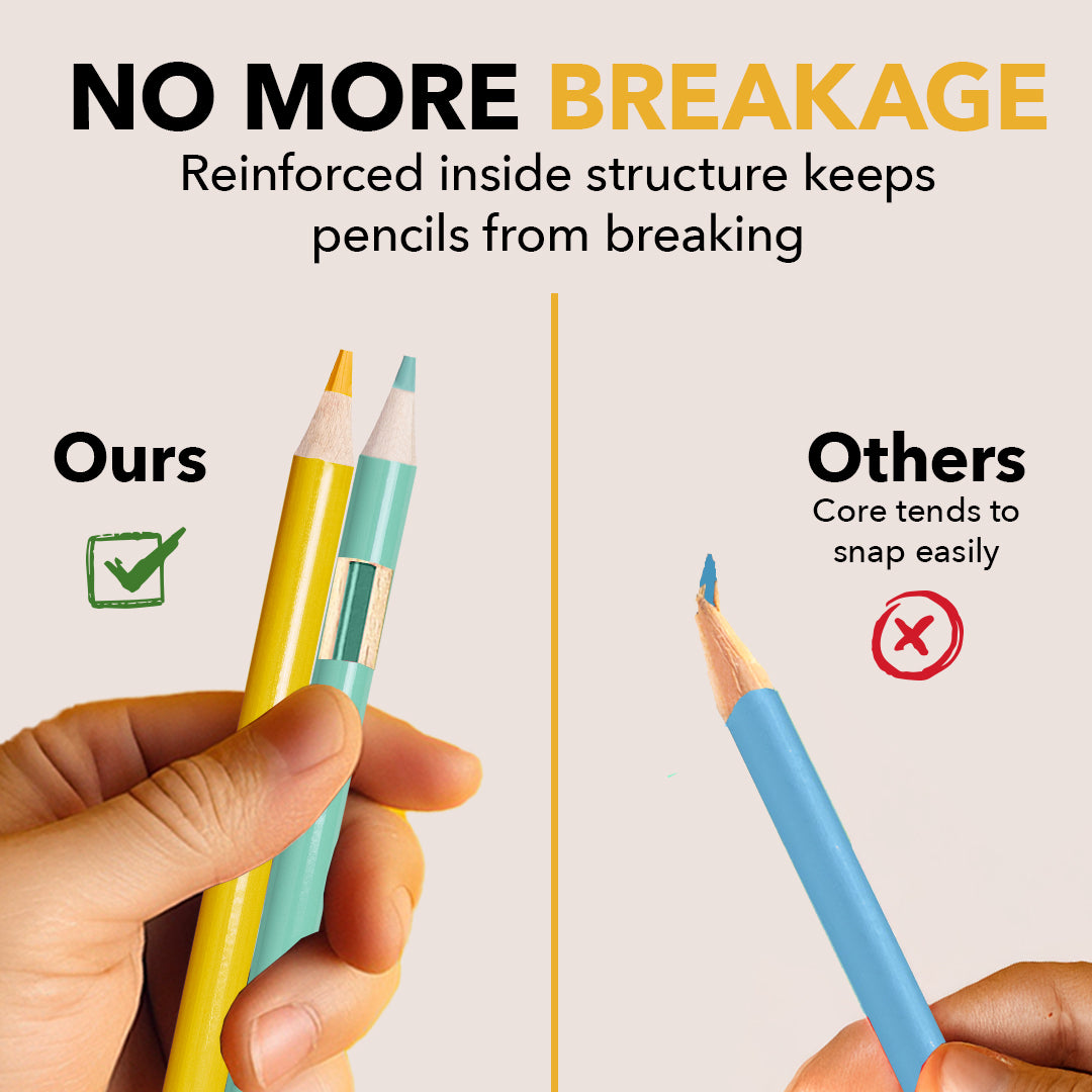 72-delige lente-kleurpotlodenset in displayblikje