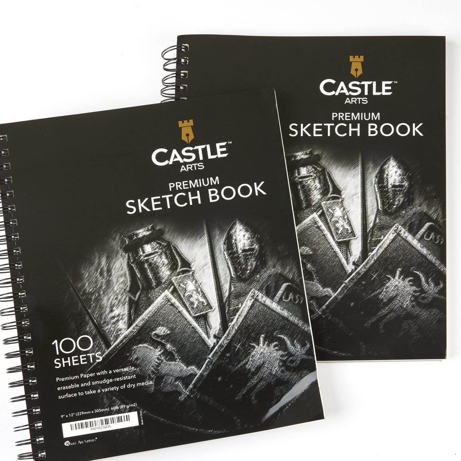 200 Seiten Sketchbook Double Pack 9 "x 12"