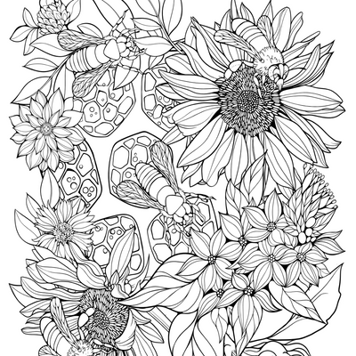 Bienen auf einer Blume