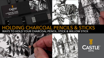Wie zeichnet man mit Kohle | Schraffur-, Stippling- und Mischmethoden