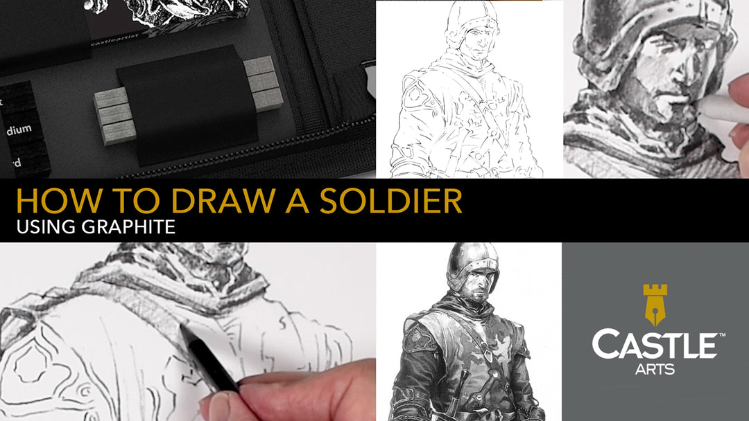 How to Draw a Soldier Using Graphite