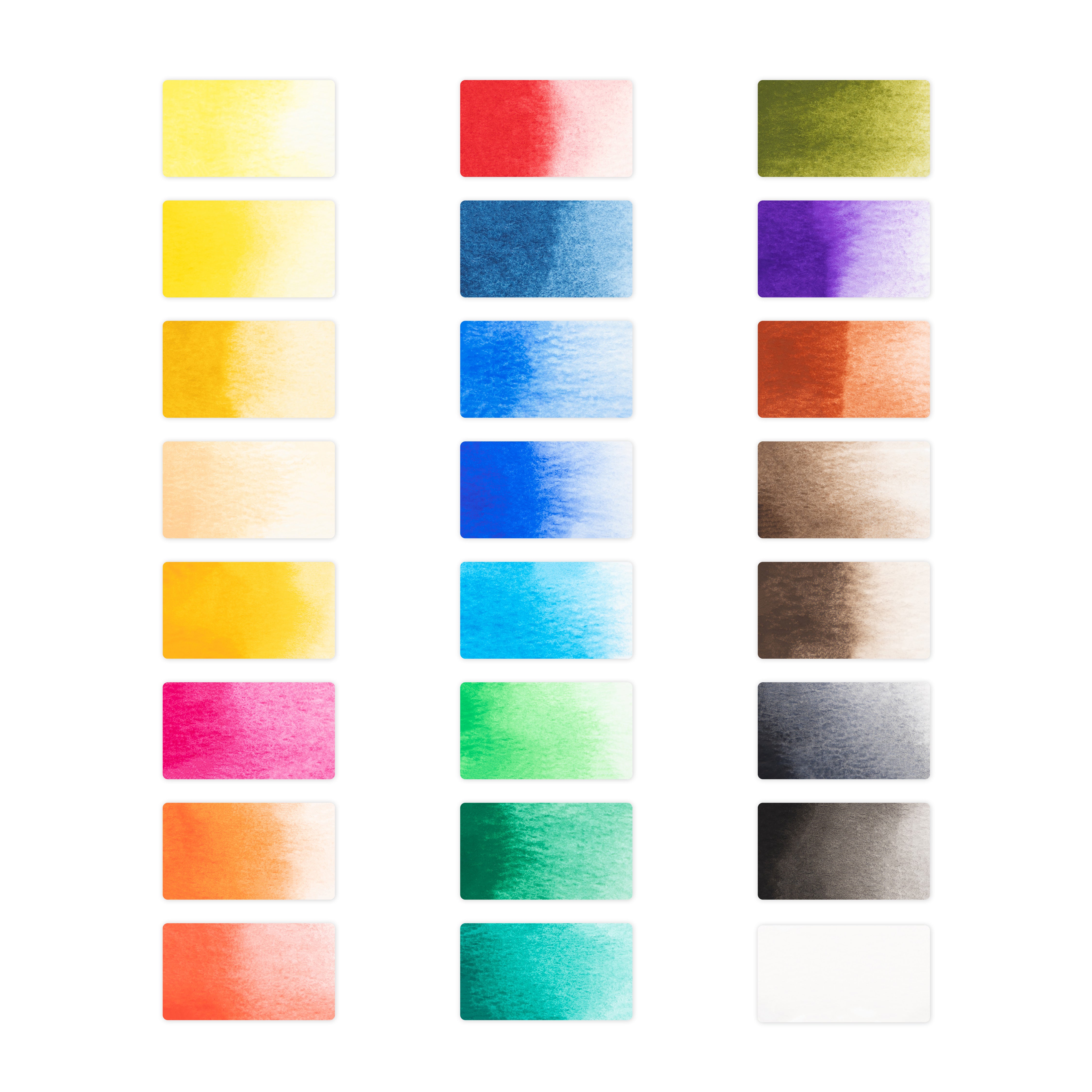 24 Teiliges Aquarellfarben Set