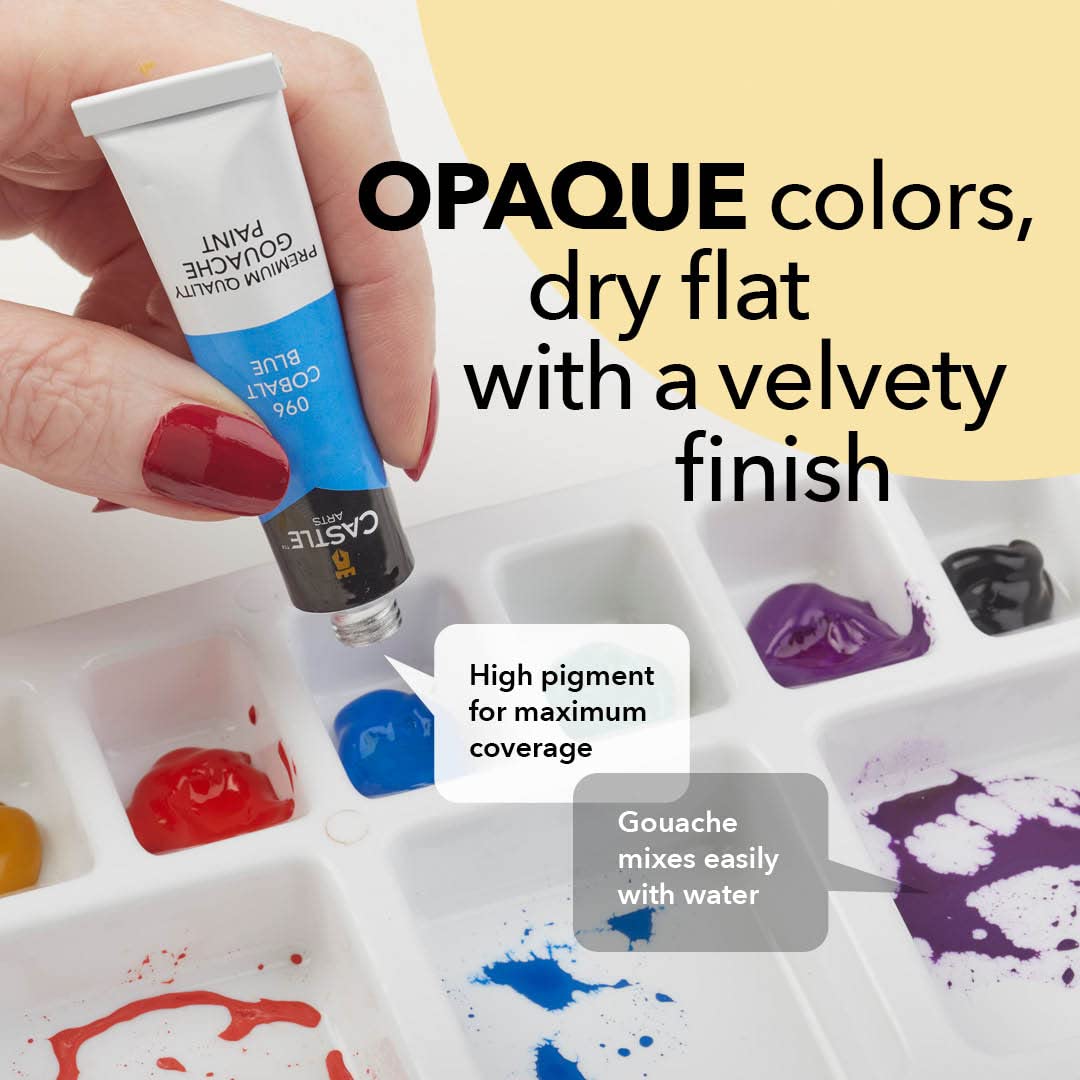 24 Piece Gouache Paint Set