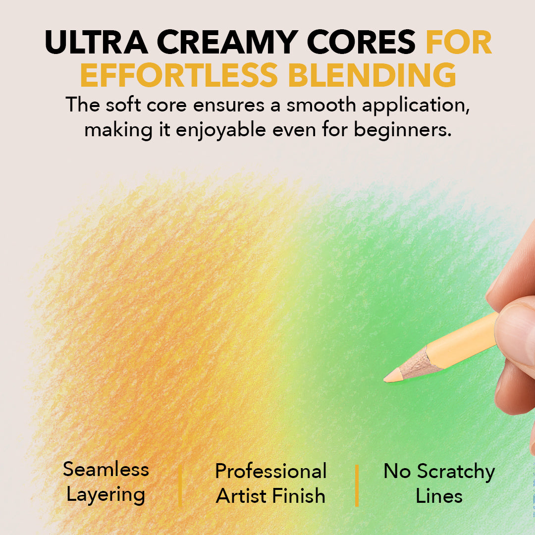 72-delige lente-kleurpotlodenset in displayblikje