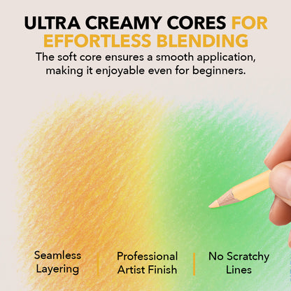 72-delige lente-kleurpotlodenset in displayblikje