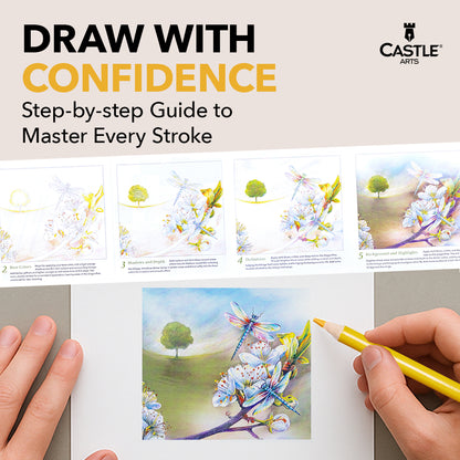 72-delige lente-kleurpotlodenset in displayblikje