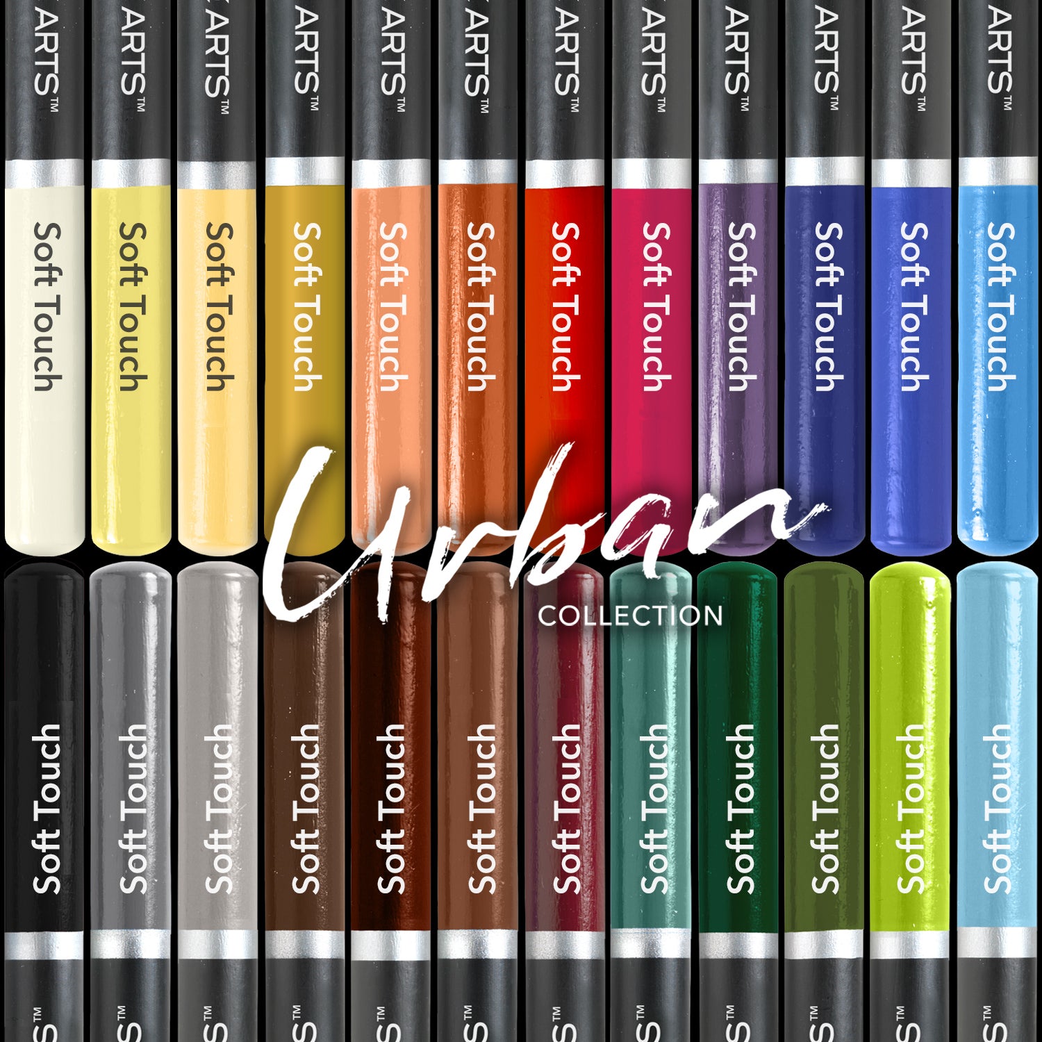 24 Piece Urban Coloured Pencil Set in Display Tin