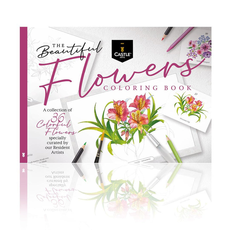 36 Seitiges Schönes Blumen Malbuch